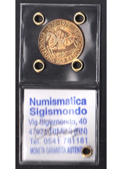 1976 - AUSTRIA 1000 Scellini oro Duca Friedric II Fdc